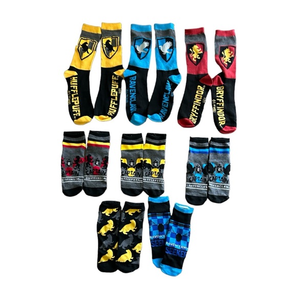 NEW Harry Potter socks. 3 Pairs of Crew Socks & 5 Pairs of Low-Cut Socks. - Picture 1 of 3